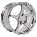 17" Replica Wheel CV05 Fits Chevrolet Corvette - C5 Rim 17x8.5 Chrome Wheel