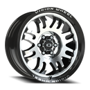 17x8.5 Vision 409 Inferno Black Machined Face 6x114.3 6x4.5 ET0 Wheel Rim
