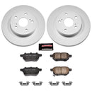 PowerStop Genuine Geomet Coated Rotor and Low-Dust Ceramic Brake Pad Kit
