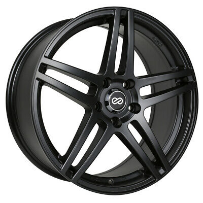 17x7.5 Enkei RSF5 Matte Black Wheel/Rim 5x114.3 5-114.3 5x4.5 17-7.5 ET40