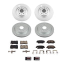PowerStop Genuine Geomet Coated Rotor and Low-Dust Ceramic Brake Pad Kit