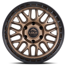 17x9 Lock Off-Road Onyx Matte Bronze W Matte Black Ring 6x139.7 ET1 Wheel Rim