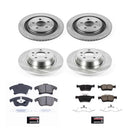 PowerStop OE Stock Replacement Low-Dust Ceramic Brake Pad and Rotor Kit