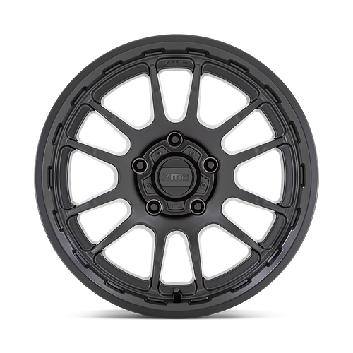 20x9 KMC KM727 Wrath Satin Black 6x139.7 ET0 CB106.1 Wheel Rim