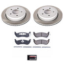 PowerStop Semi-Coated Rotor and Low-Dust Ceramic Brake Pad Kit