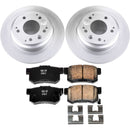 PowerStop Genuine Geomet Coated Rotor and Low-Dust Ceramic Brake Pad Kit