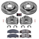 PowerStop OE Stock Replacement Low-Dust Ceramic Brake Pad, Rotor and Caliper Kit