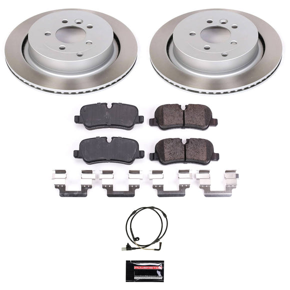 PowerStop Semi-Coated Rotor and Low-Dust Ceramic Brake Pad Kit