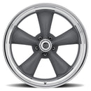 18.00x7.00 American Racing VN215 5x140 ET6 Mag Gray With Machined Lip Wheel Rim