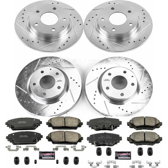 PowerStop Z23 Daily Driver Carbon-Fiber Ceramic Brake Pad and Drilled & Slotted