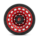 17X9 Fuel D632 Zephyr Candy Red Black Bead Ring 5X127 ET-12 wheel/rim