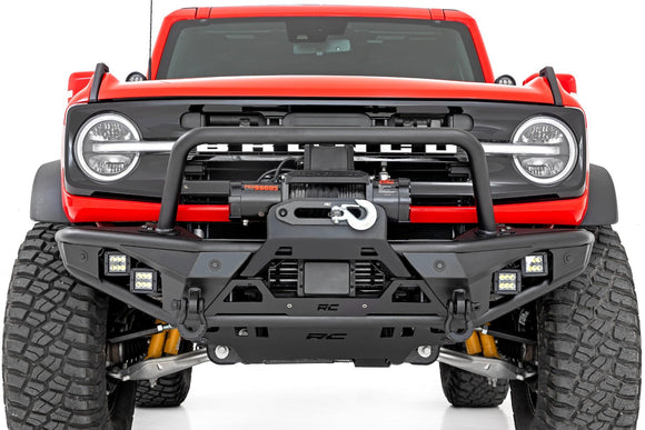 Rough Country Front Bumper Tubular With Winch Plate For Ford Bronco 21-23