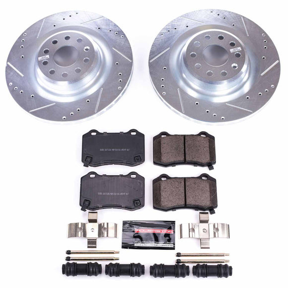 PowerStop Z23 Daily Driver Carbon-Fiber Ceramic Brake Pad and Drilled & Slotted