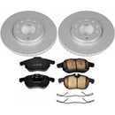 PowerStop Genuine Geomet Coated Rotor and Carbon-Fiber Ceramic Brake Pad Kit