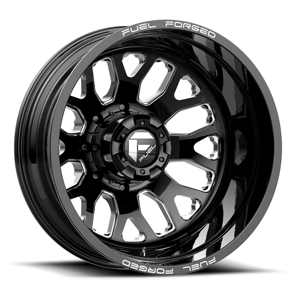24x8.25 Fuel Off-Road DE19 FF19D Gloss Black Milled 10x225 ET-200 CB170.1 Wheel