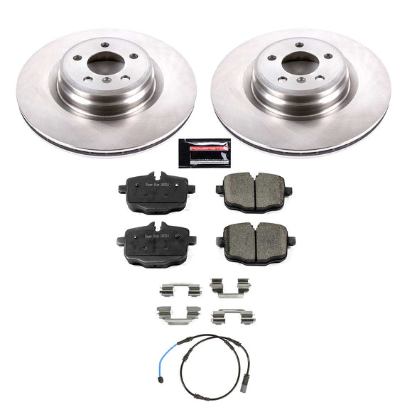 PowerStop OE Stock Replacement Low-Dust Ceramic Brake Pad and Rotor Kit