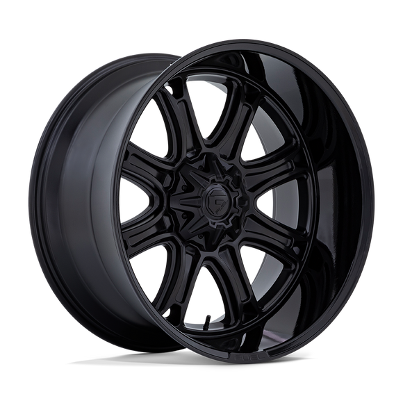 20X9 Fuel 1PC Darkstar Matte Black W/ Gloss Black Lip Blank ET1 Wheel Rim