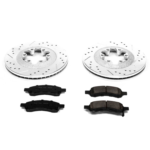 PowerStop Z23 Daily Driver Carbon-Fiber Ceramic Brake Pad and Drilled & Slotted
