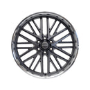 24x10 Corsart Kingpin 6 Matte Gunmetal Diamond Cut Lip 6x139.7 ET25 Wheel