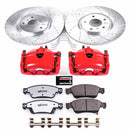 PowerStop Z26 Street Performance Ceramic Brake Pad, Drilled Slotted Rotor, and C