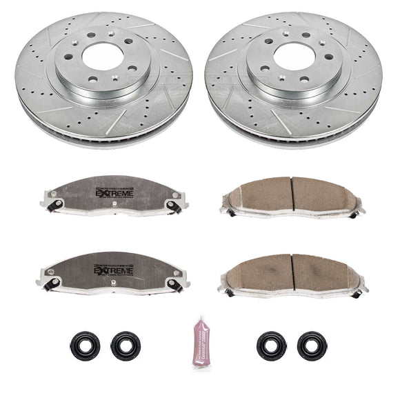 PowerStop Z26 Street Performance Ceramic Brake Pad and Drilled & Slotted Rotor K