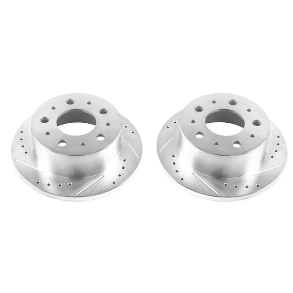 PowerStop Evolution Drilled Slotted Rotors Pair Rear For Ram ProMaster 1500