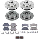 PowerStop OE Stock Replacement Low-Dust Ceramic Brake Pad and Rotor Kit