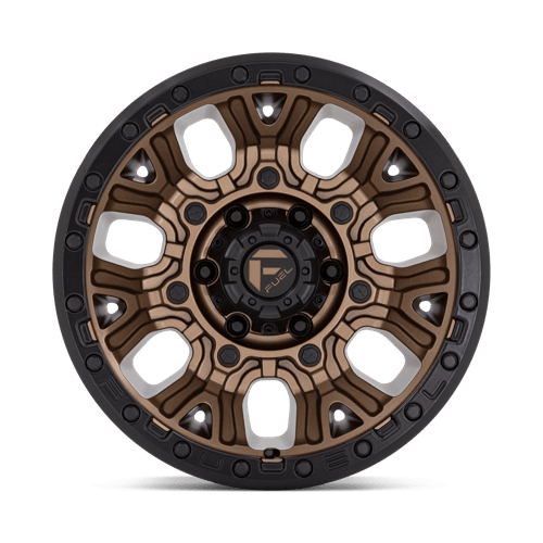 17x9 Fuel Off-Road D826 Traction Matte Bronze Black Ring 6x139.7 ET-12 Wheel