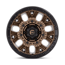 17x9 Fuel Off-Road D826 Traction Matte Bronze Black Ring 6x139.7 ET-12 Wheel