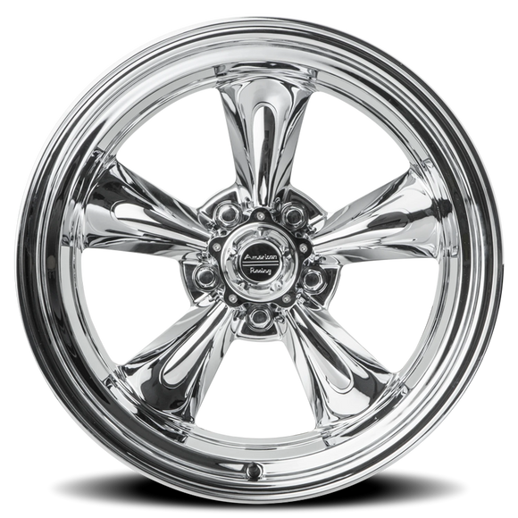 17X8 American Racing VN615 TORQ THRUST II 1 PC Chrome 5X114.3 ET8 wheel/rim