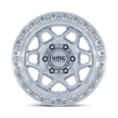 17x8.5 KMC KM553 Torx Gloss Silver With Machined Face 6x139.7 ET25 CB106.1 Wheel