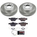 PowerStop Semi-Coated Rotor and Low-Dust Ceramic Brake Pad Kit