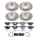 PowerStop Semi-Coated Rotor and Low-Dust Ceramic Brake Pad Kit