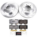 PowerStop Z36 Carbon-Fiber Ceramic Brake Pad with Drilled and Slotted Rotor Kit