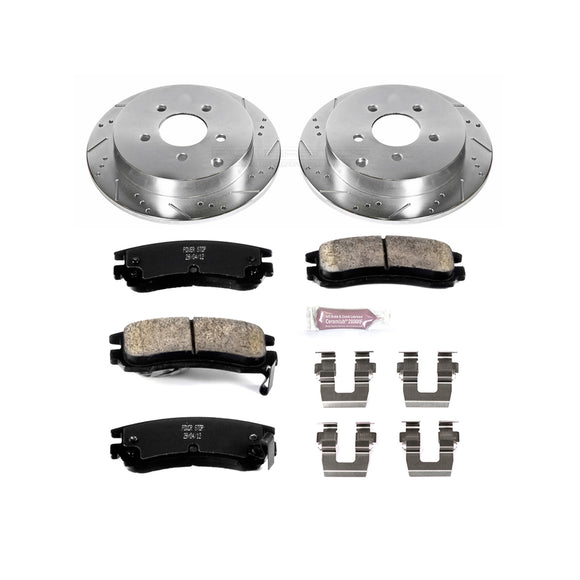 PowerStop Z23 Daily Driver Carbon-Fiber Ceramic Brake Pad and Drilled & Slotted