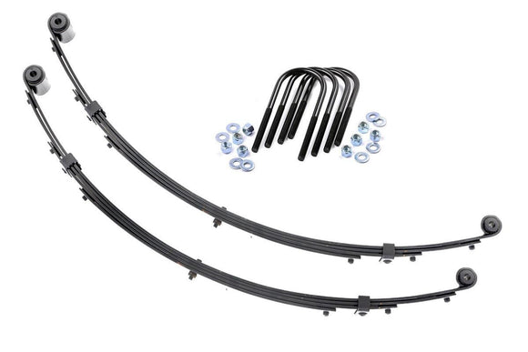 Rough Country Front Leaf Springs 4" Lift For Jeep Wrangler YJ 4WD 87-95
