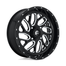 20X7 Fuel UTV D581 Triton Gloss Black Milled 4X156 ET13 wheel/rim
