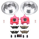 PowerStop Z23 Daily Driver Carbon-Fiber Ceramic Pads Drilled & Slotted Rotor & C