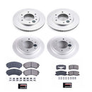 PowerStop Genuine Geomet Coated Rotor and Low-Dust Ceramic Brake Pad Kit