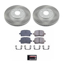 PowerStop Semi-Coated Rotor and Low-Dust Ceramic Brake Pad Kit