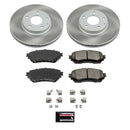 PowerStop Semi-Coated Rotor and Low-Dust Ceramic Brake Pad Kit