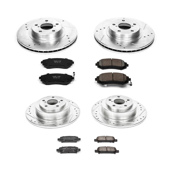 PowerStop Z23 Daily Driver Carbon-Fiber Ceramic Brake Pad and Drilled & Slotted