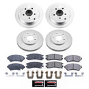 PowerStop Genuine Geomet Coated Rotor and Low-Dust Ceramic Brake Pad Kit