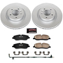 PowerStop Genuine Geomet Coated Rotor and Carbon-Fiber Ceramic Brake Pad Kit
