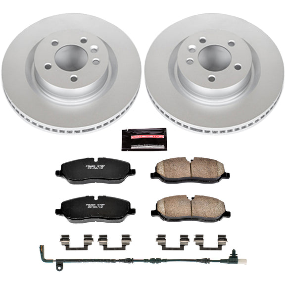 PowerStop Genuine Geomet Coated Rotor and Carbon-Fiber Ceramic Brake Pad Kit