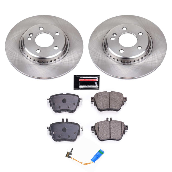 PowerStop OE Stock Replacement Low-Dust Ceramic Brake Pad and Rotor Kit