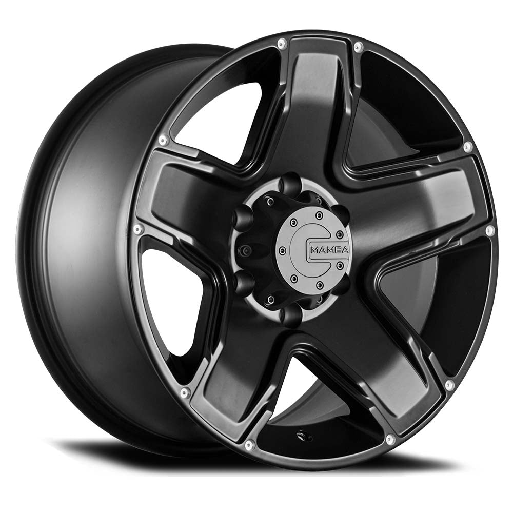 17x9 Mamba M13 Matte Black 5x127 5x5 ET-12 Wheel Rim