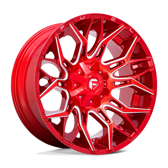 22x10 Fuel Off-Road D771 Twitch Candy Red Milled 8x170 ET-18 CB125.1 Wheel Rim