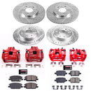 PowerStop Z23 Daily Driver Carbon-Fiber Ceramic Pads Drilled & Slotted Rotor & C