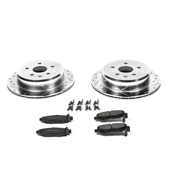 PowerStop Z23 Daily Driver Carbon-Fiber Ceramic Brake Pad and Drilled & Slotted